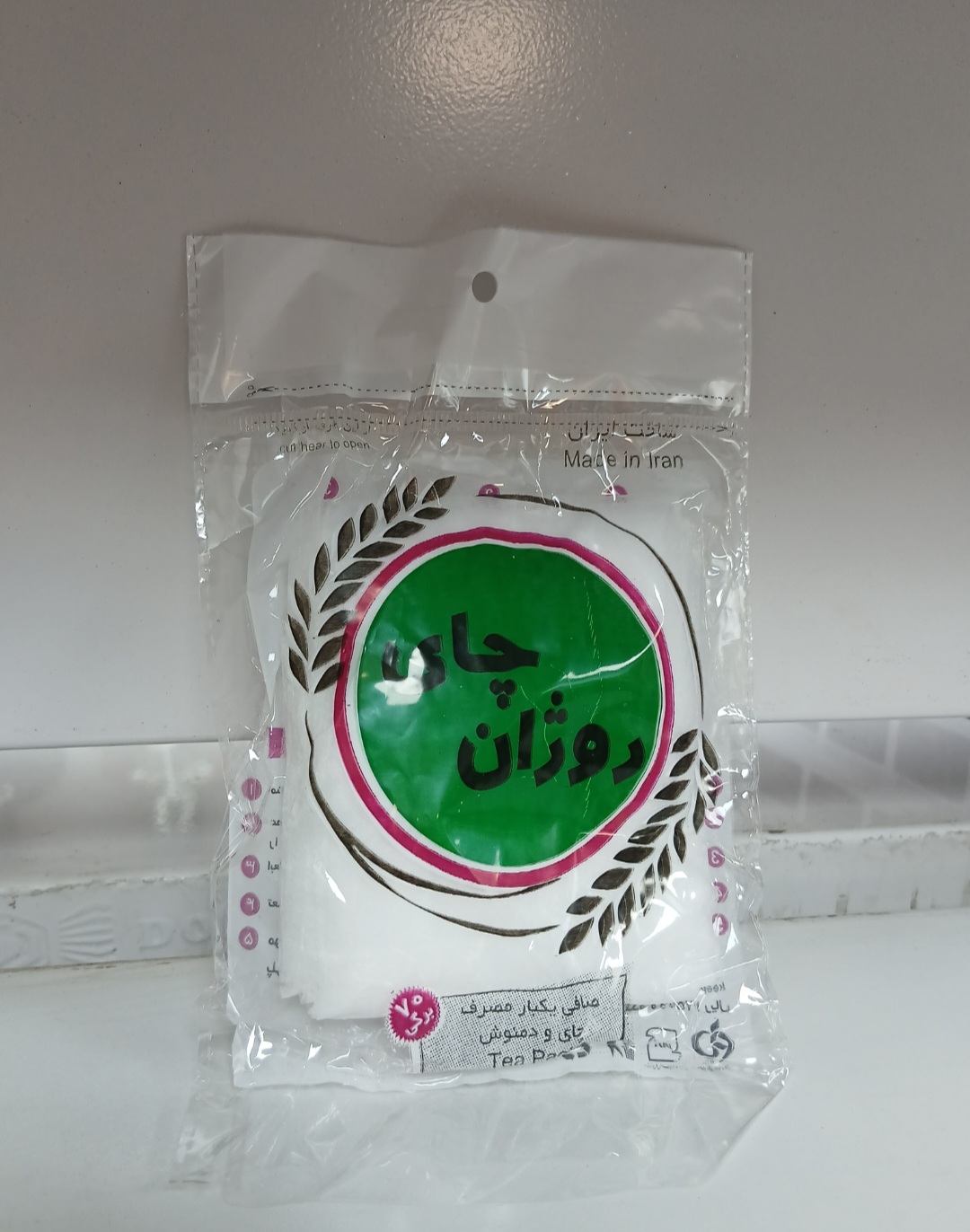 صافی یکبار مصرف چای و دمنوش روژان چای