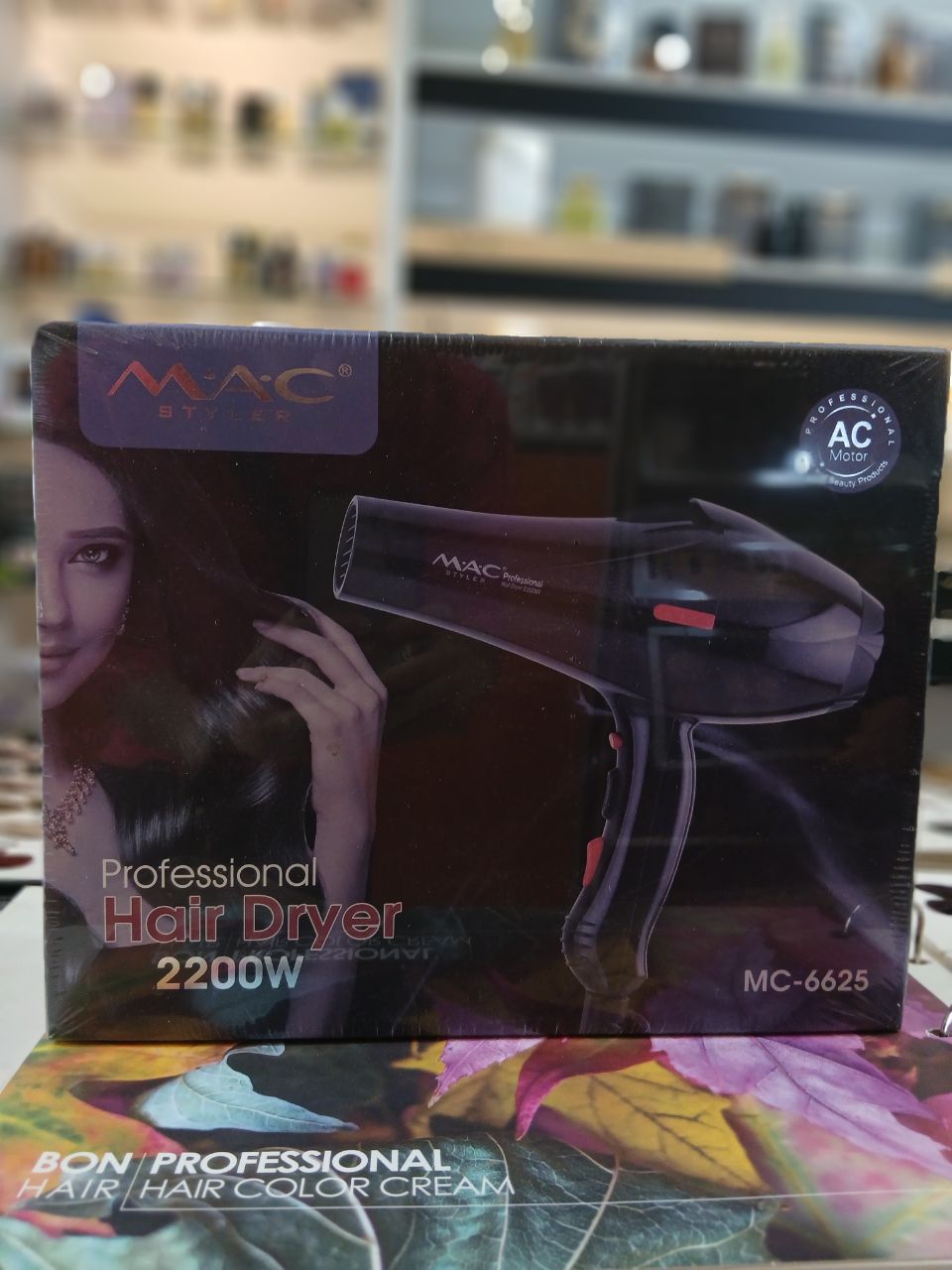 سشوار حرفه‌ای MAC با توان 2200 وات و مدل MC-6625.