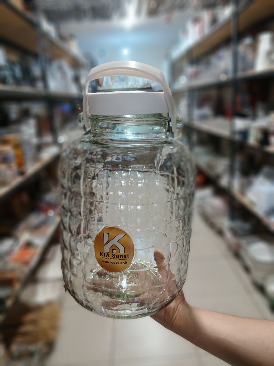 بانکه 10کیلویی شیشه