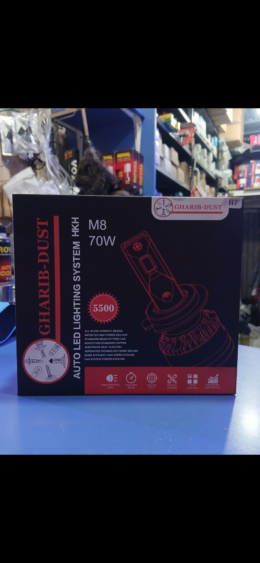 هدلایت خودرو غریب‌دوست M8، 70W