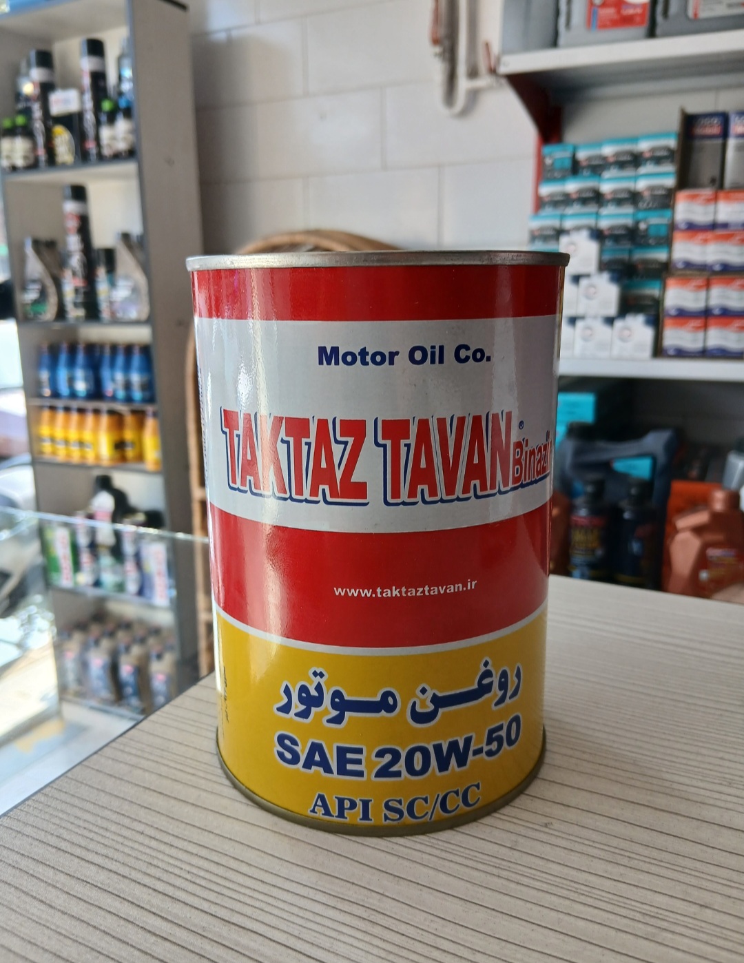 روغن موتور 20w50 تکتاز توان حجم 1 لیتر
