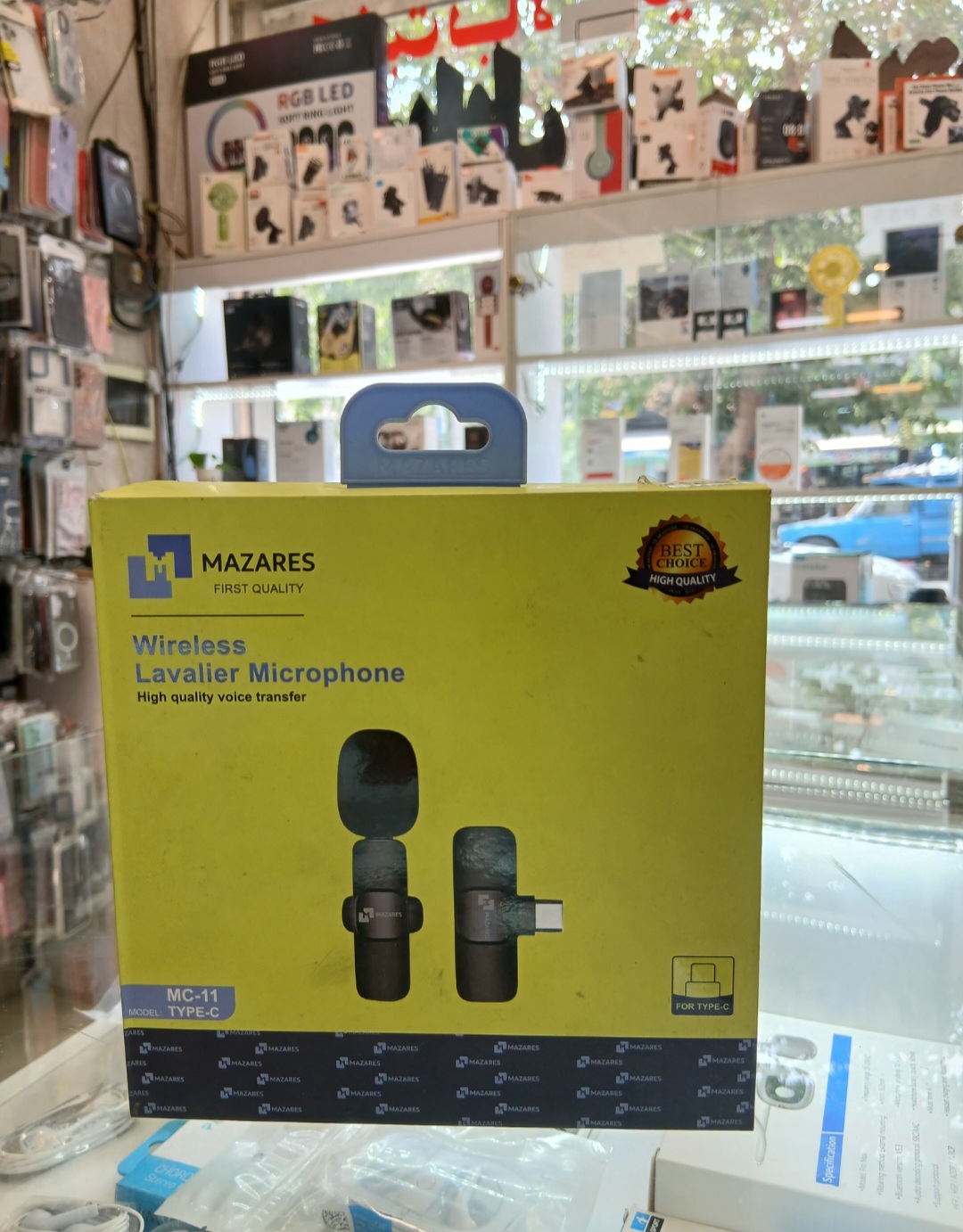 میکروفون یقه‌ای مازارس مدل MC33 تایپ سی دو کاربره
