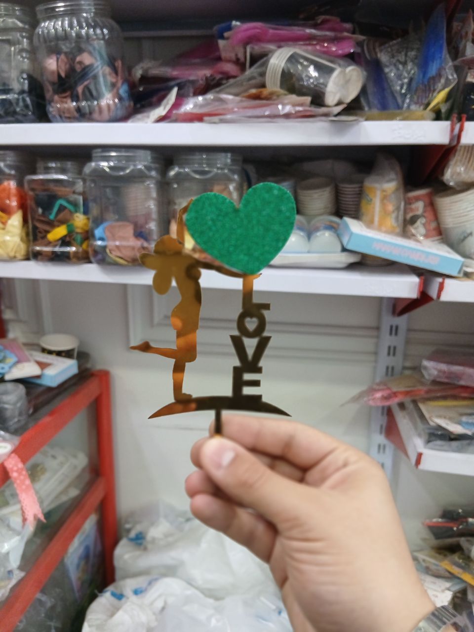 شمع طرح love