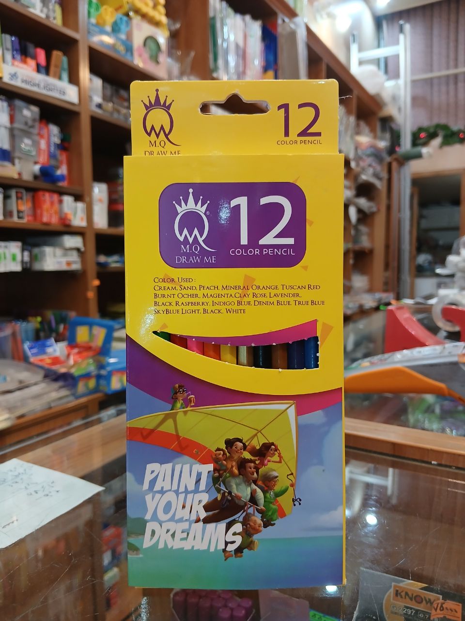 مداد رنگی 12 رنگ MQ