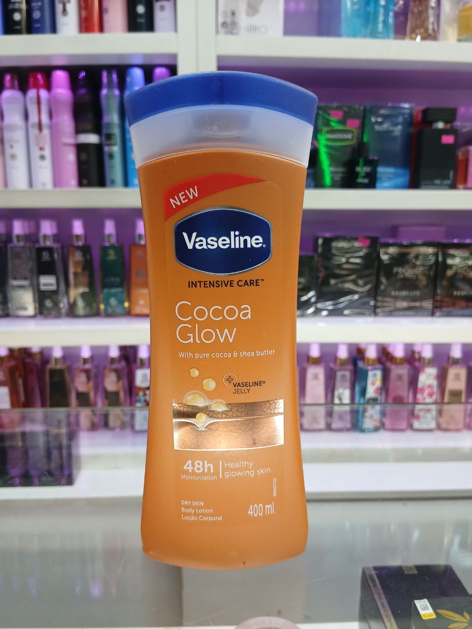 لوسیون بدن وازلین مدل Cocoa Glow