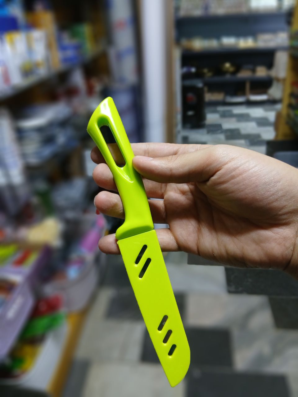 چاقو آشپزخانه سبز