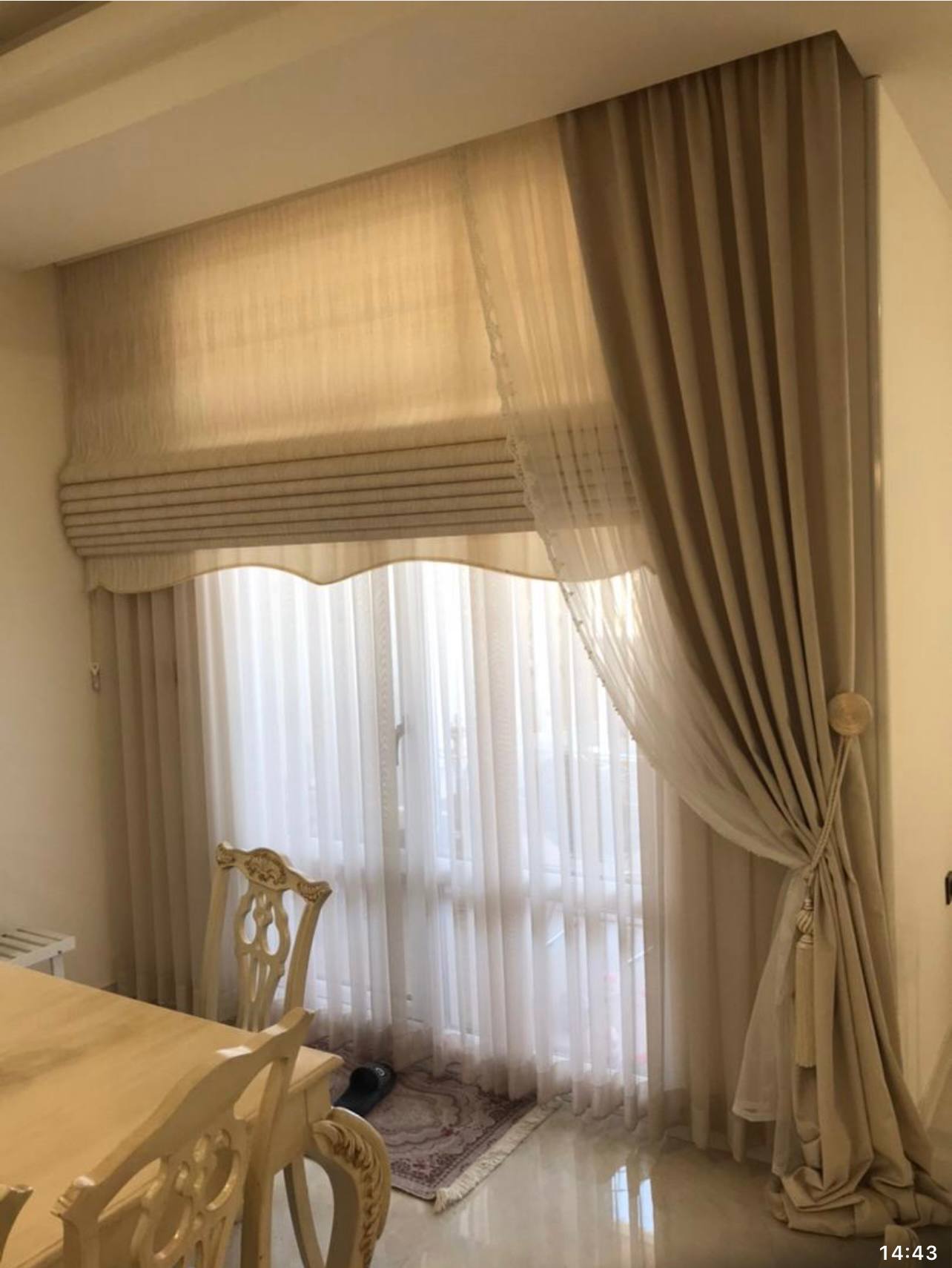 پرده حریر ابریشم