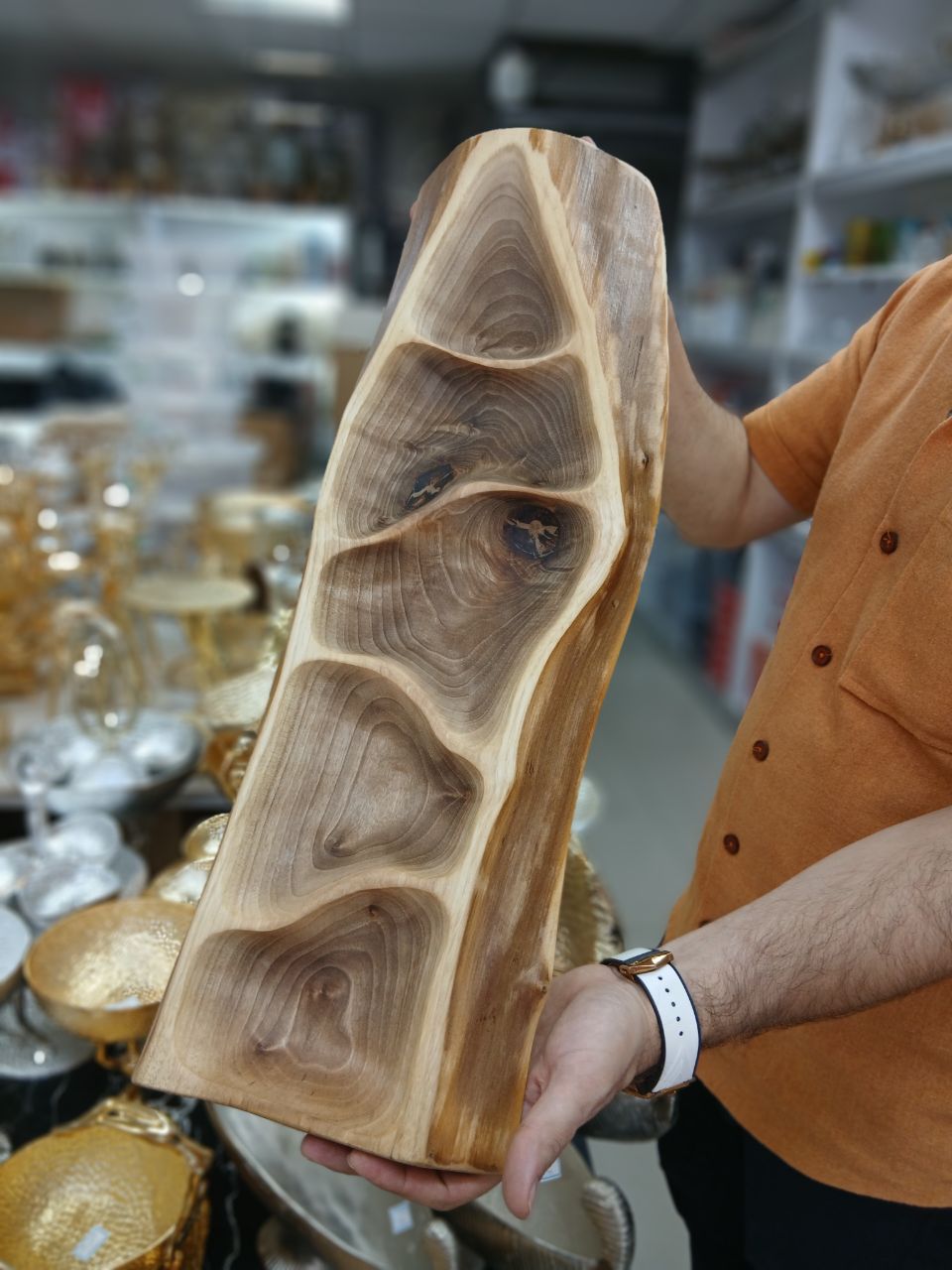 سینی مزه چوبی