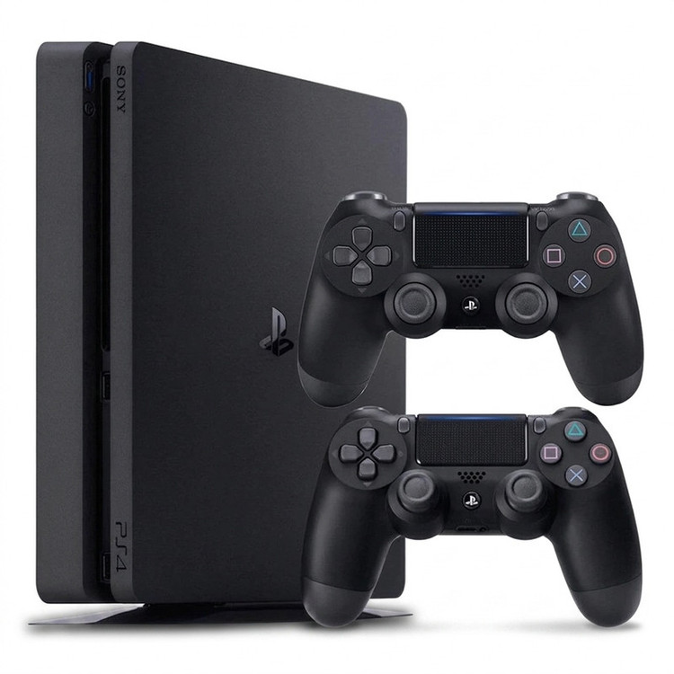 کنسول بازی سونی مدل Playstation 4 Slim ریجن 3 سری CUH-2218B ظرفیت 1 ترابایت به همراه کارت نصب 20 عدد بازی