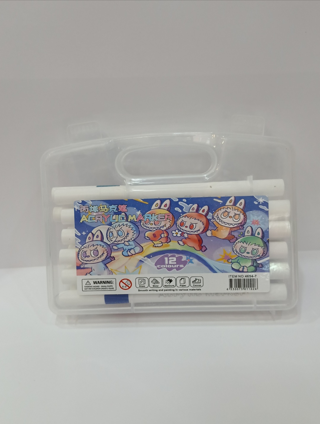 ماژیک اکریلیک 12 رنگ مدل Acrylic Marker