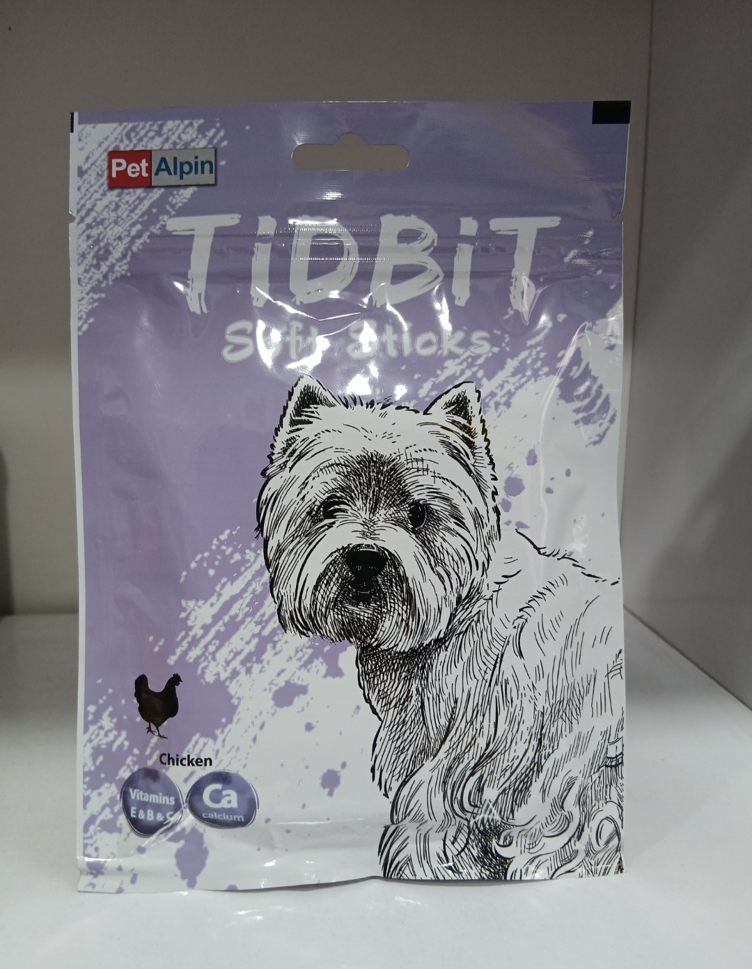 تشویقی سگ Pet Alpin مدل Tidbit Soft Sticks Chicken