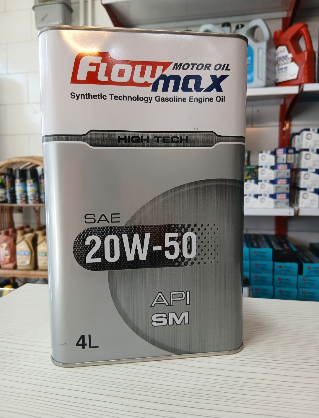 روغن موتور فلومکس 20W50 حجم 4 لیتر API SM