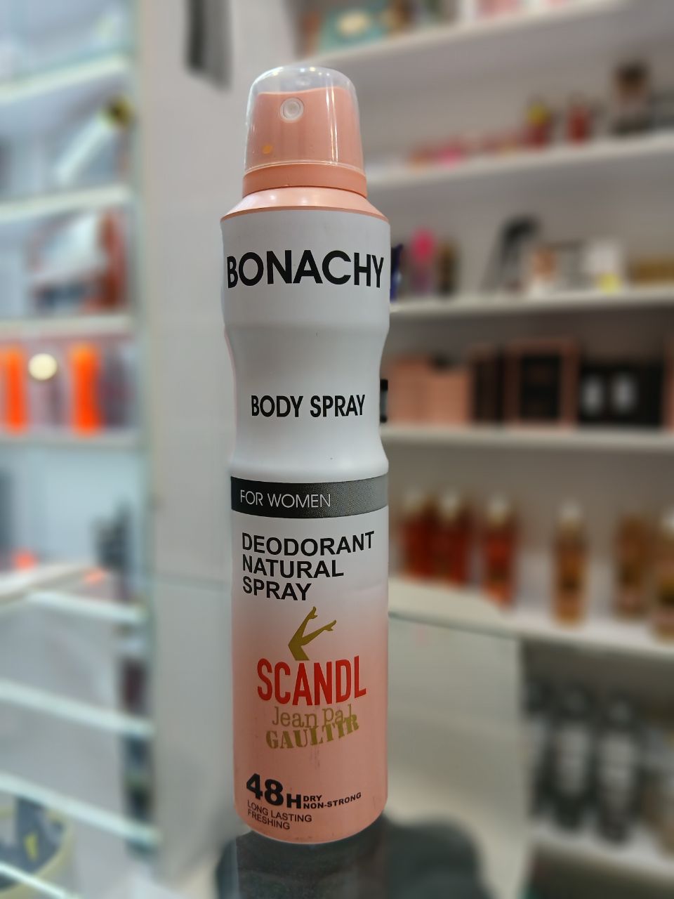 اسپری بدن زنانه بوناچی BONACHY مدل Scandel حجم 200 میلی‌لیتر
