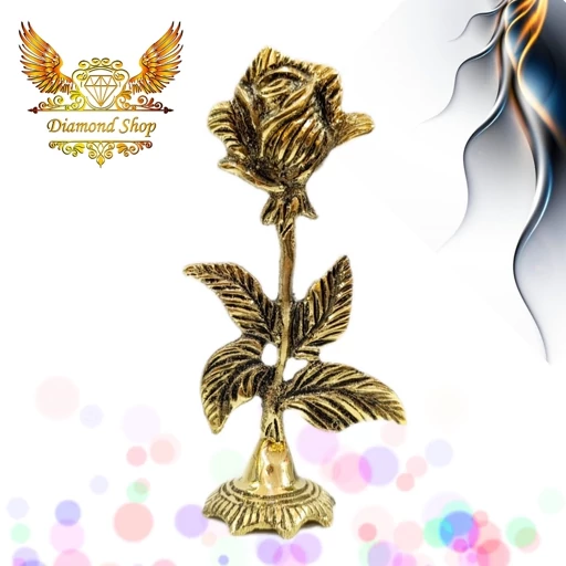 گل رز تک شاخه برنز (برنج)