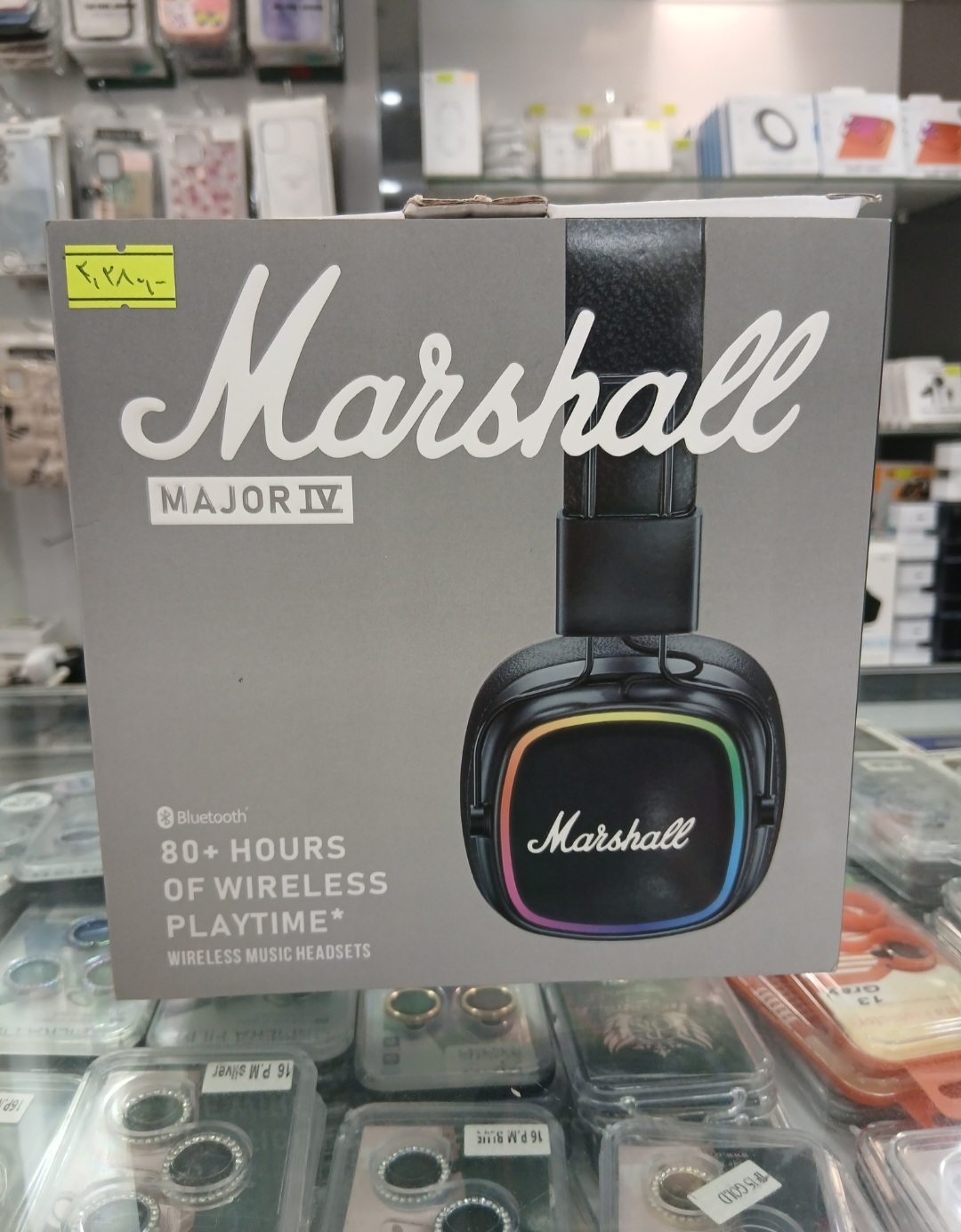 هدفون بلوتوثی چرمی RGB با قابلیت اتصال رم و 48H مدل Marshall Major