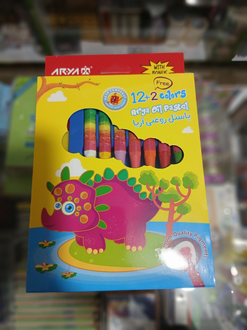 مداد شمعی 14رنگ