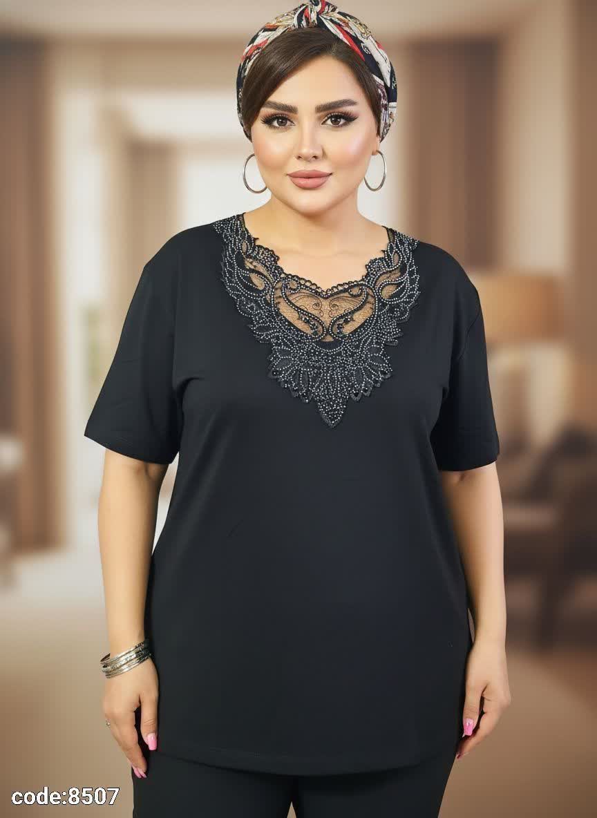 تیشرت زنانه یقه گیپور