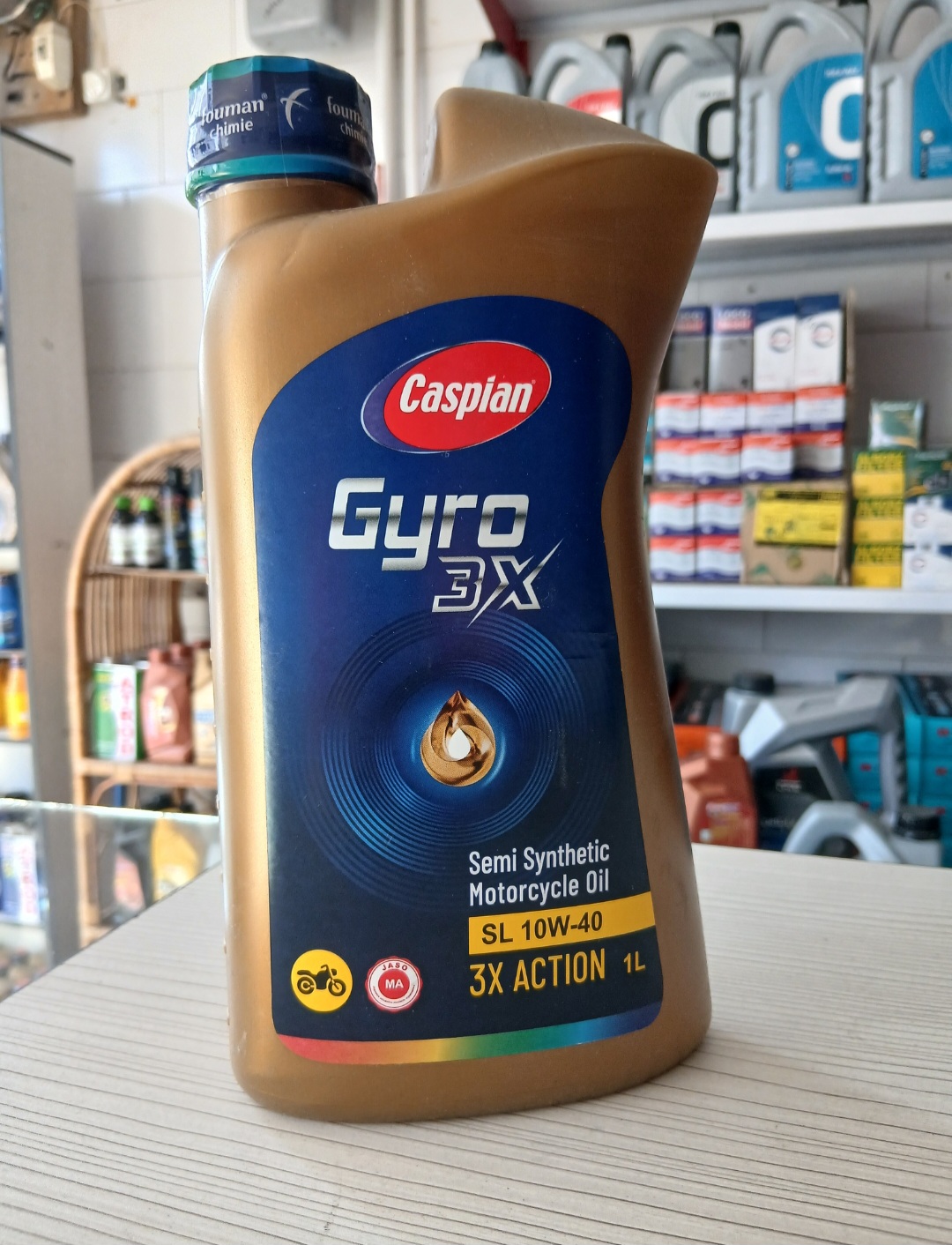 روغن موتور سیکلت کاسپین Jaso مدل 10W-40 SL(اسکوتر)