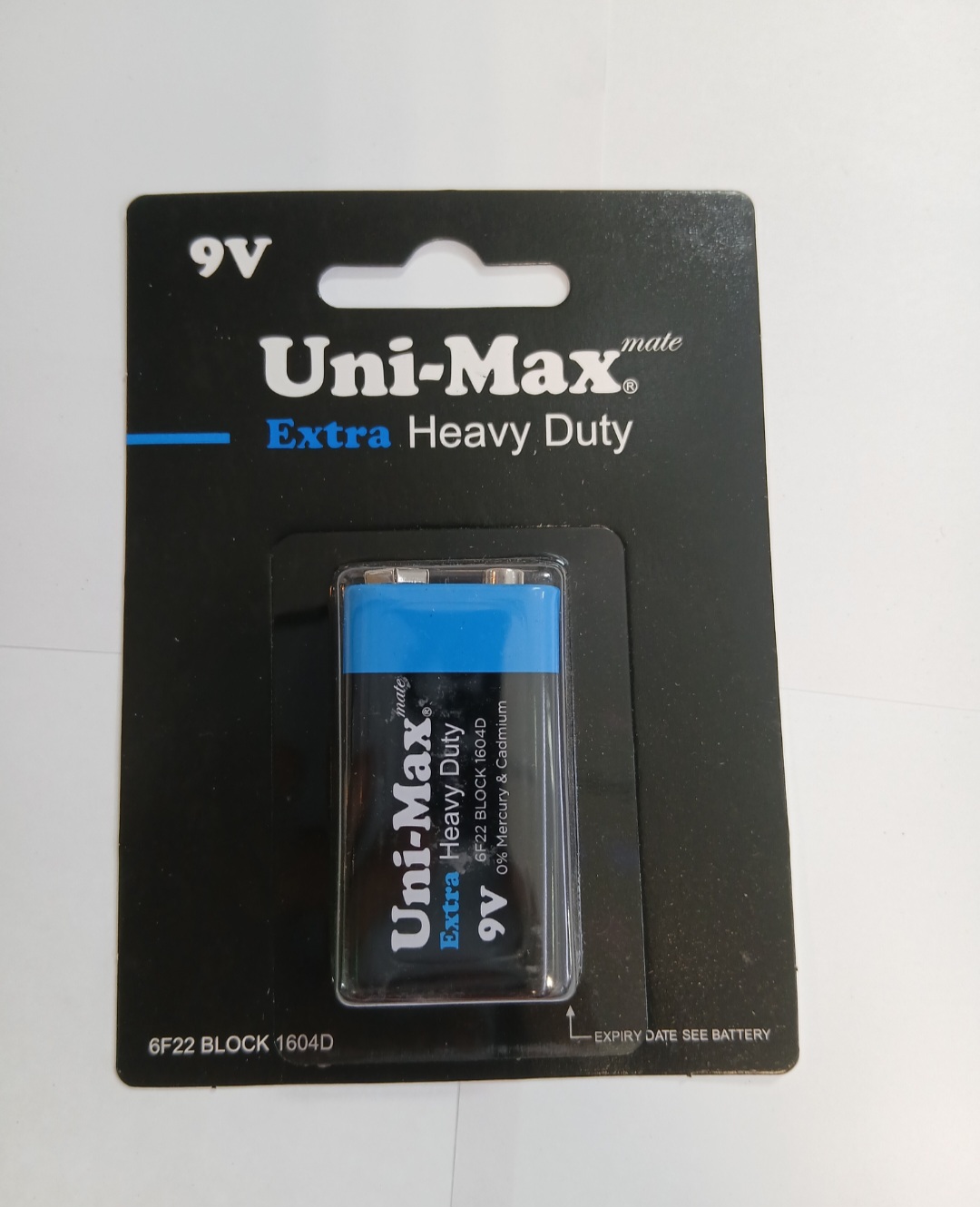 باتری کتابی Unimax 9v مدل 6f22